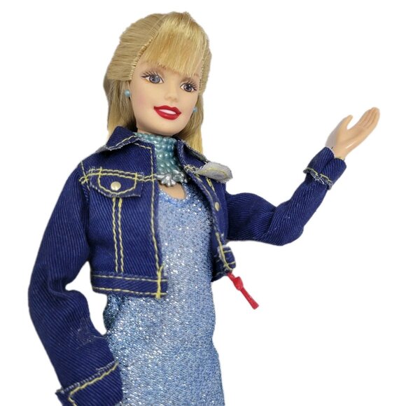 Barbie Doll 1998 Generation Girl Doll Mattel jean jacket red shoe shimmer tights - Picture 7 of 13